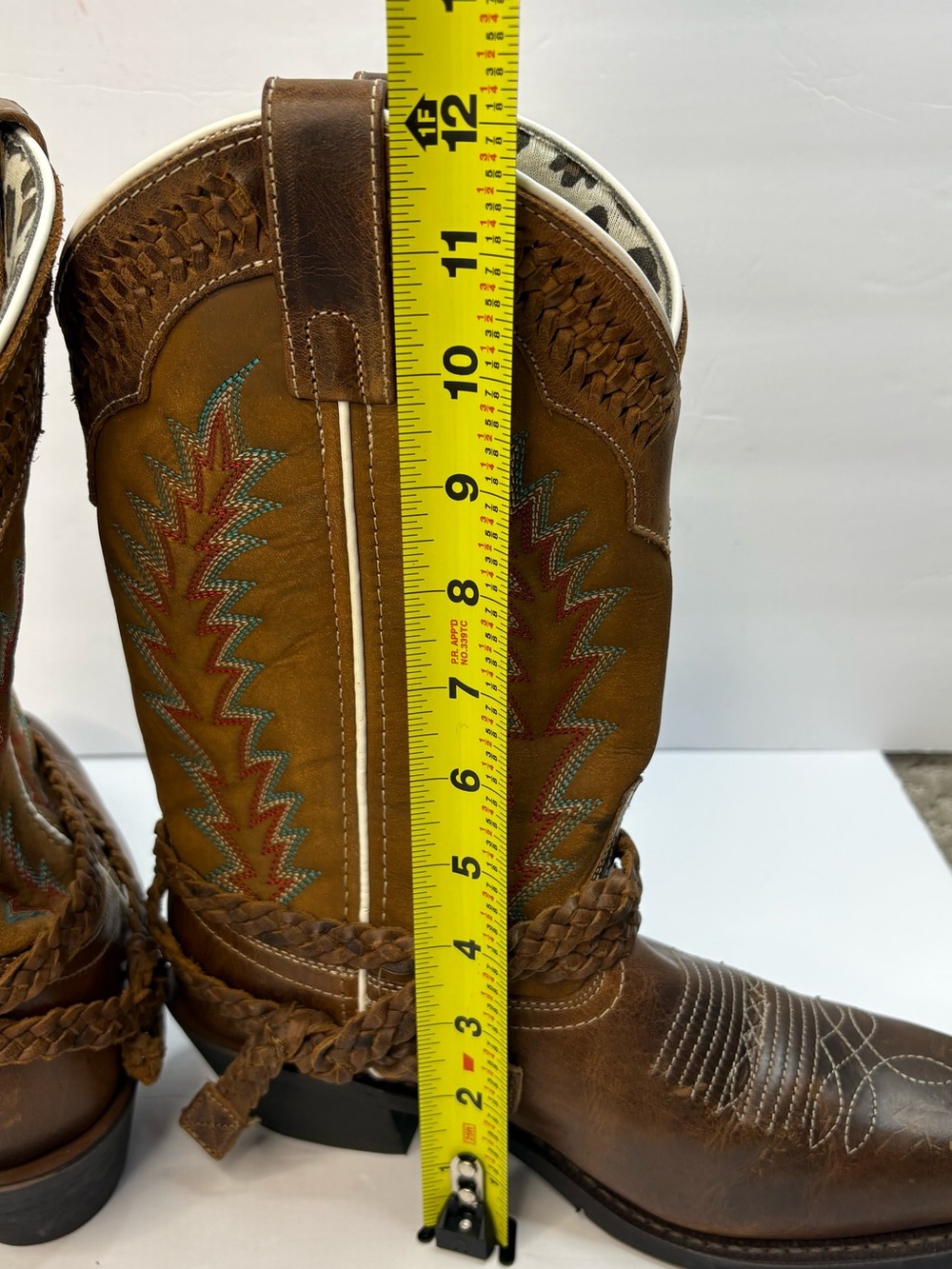 Laredo Knot In Time Western Boots 8M Brown Leather Embroidered 51176 Cowgirl - Picture 7 of 7